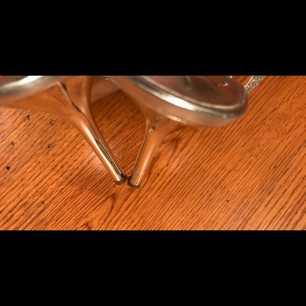 Michael Kors T-Strap Heels, Silver - Picture 3 of 5